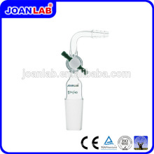 Joan Laboratory Glassware Tubes d&#39;aspiration Joint mâle courbé avec clapet en PTFE